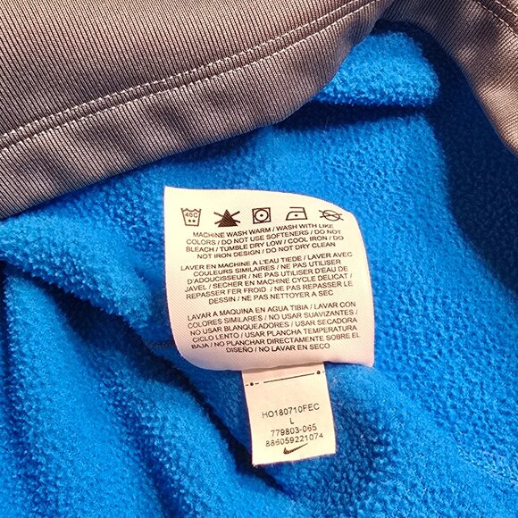 Nike Golf Dri-FIT Pullover 1/4 Zip Mens Sz Large Gray/Blue Martin Marietta Logo - Picture 11 of 12